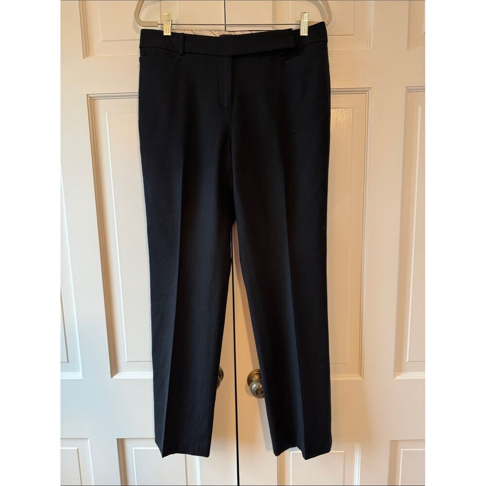 Talbots Wool Signature Straight Classic Black Pants Size 10